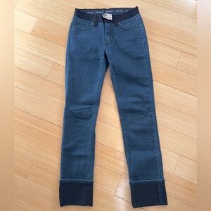 Rare Lanvin and Acne collaboration. Cuffed slim denim jeans, size 26